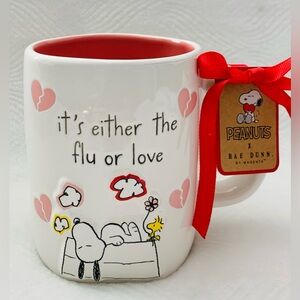 Rae Dunn X Peanuts It’s Either Love or The Flu Valentine Mug